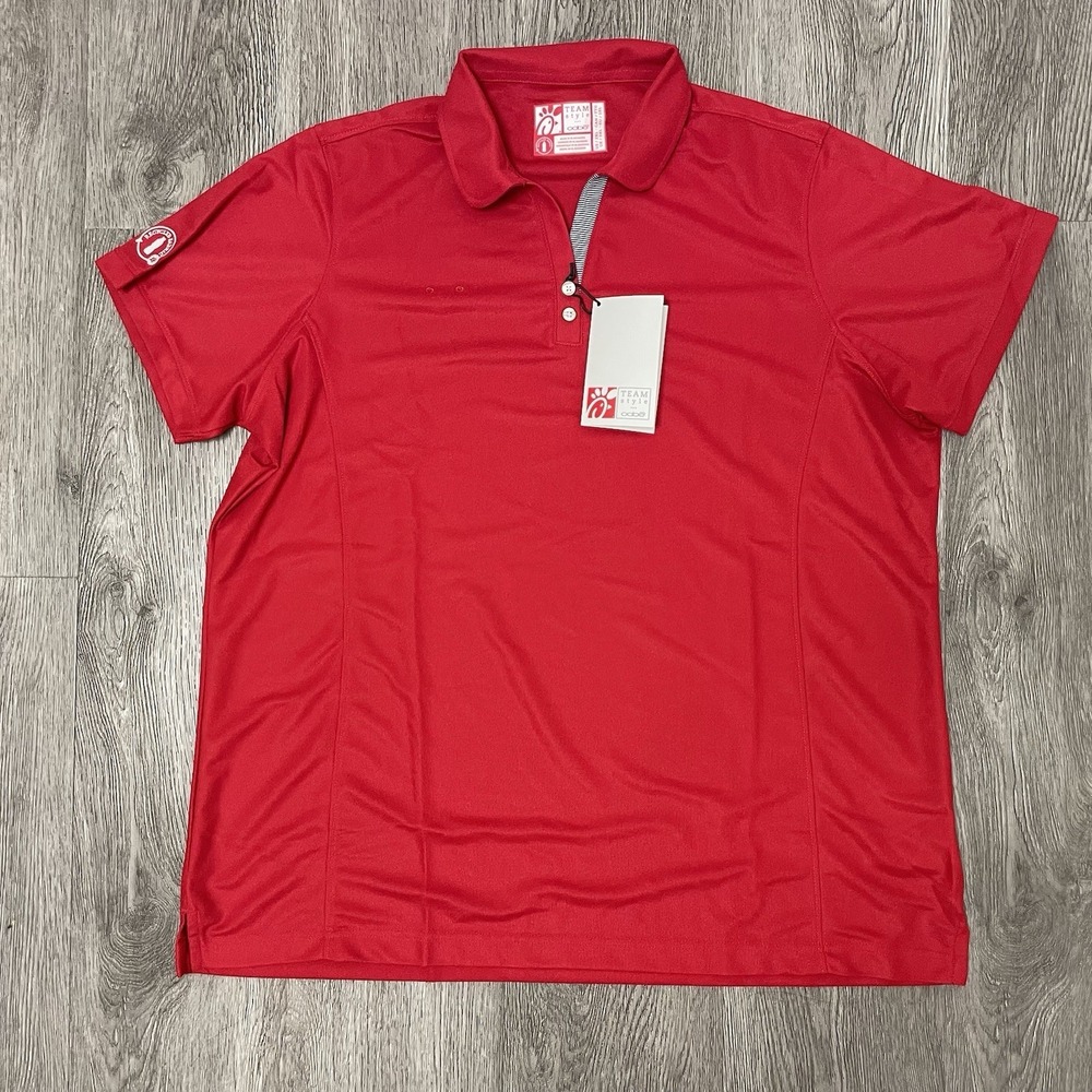 Chick-fil-A Polo Shirt Women's 2X-Large Red Oobe Team Style Employee NWT